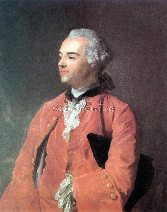 Portrait of Jacques Cazotte - 让·巴蒂斯特·拜耳奈